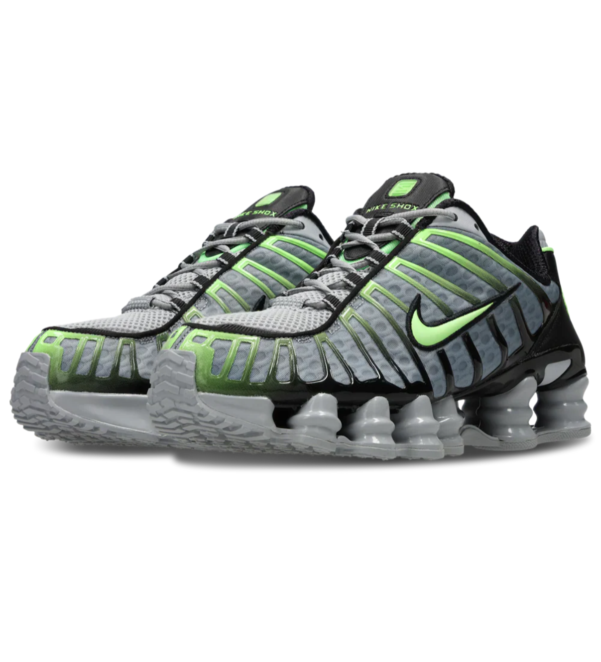 NIKE SHOX TL WOLF GREY/LIME BLAST