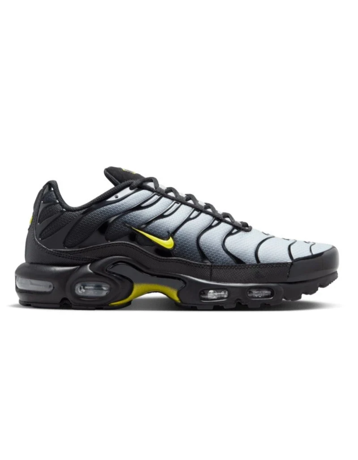 NIKE AIR MAX PLUS BLACK OPTI YELLOW